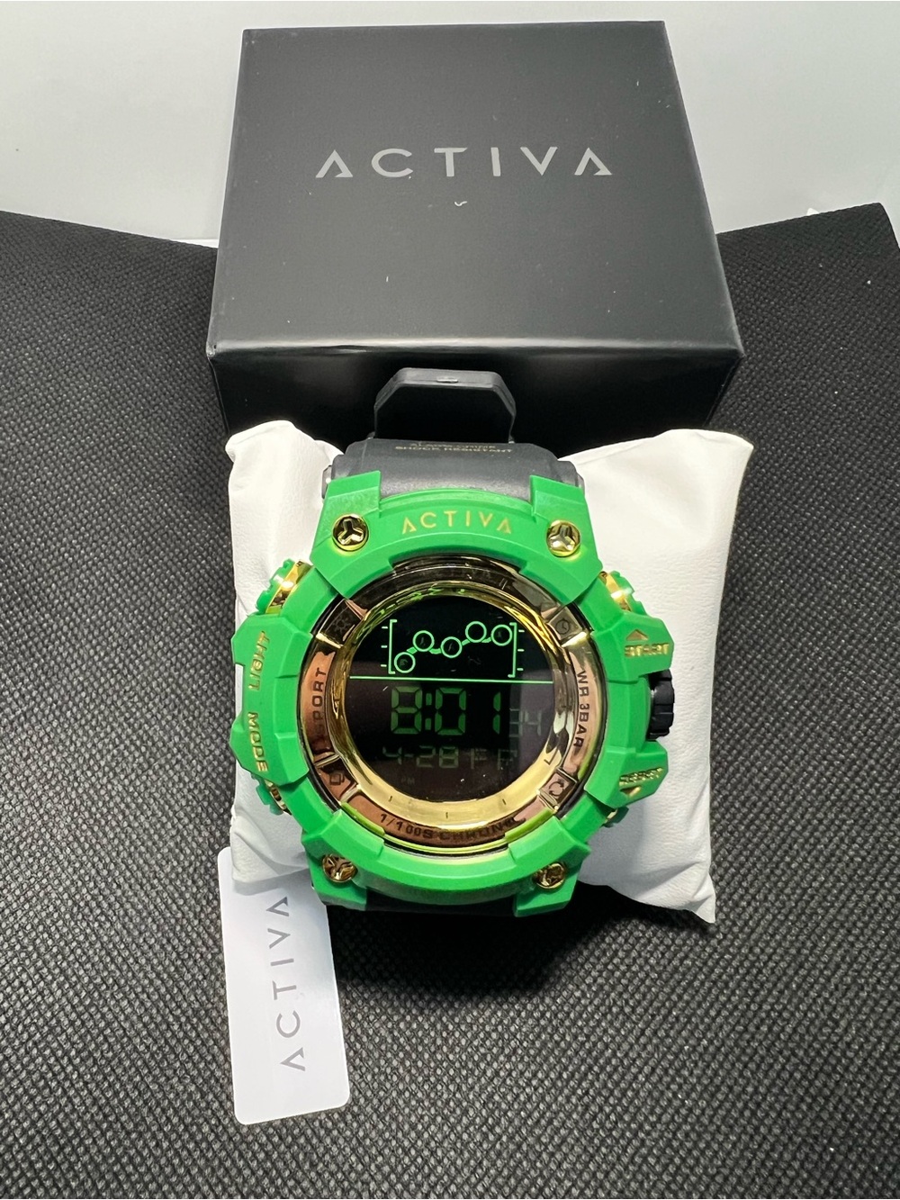 Invicta Green and Gold Digital Sport Watch